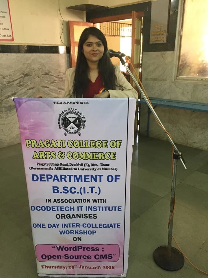 WordPress: Open-Source CMS workshop at Pragati College